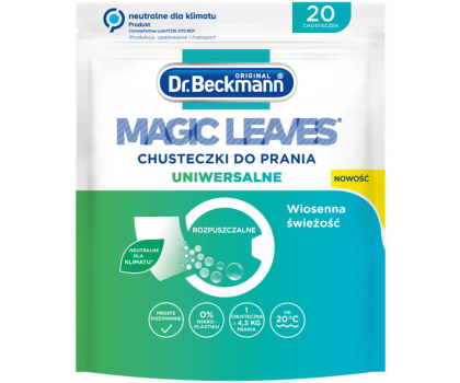 Środek piorący DR.BECKMANN Magic Leaves chusteczki do prania uniwersalne 20 szt.